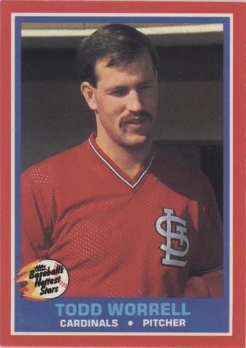 1987 Fleer Baseball's Hottest Stars - Todd Worrell #44