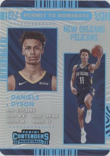 2022-23 Panini Contenders - Dyson Daniels #3