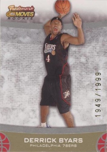 2007-08 Topps Trademark Moves - Derrick Byars #80