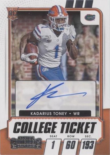 2021 Panini Contenders Draft Picks Kadarius Toney #105