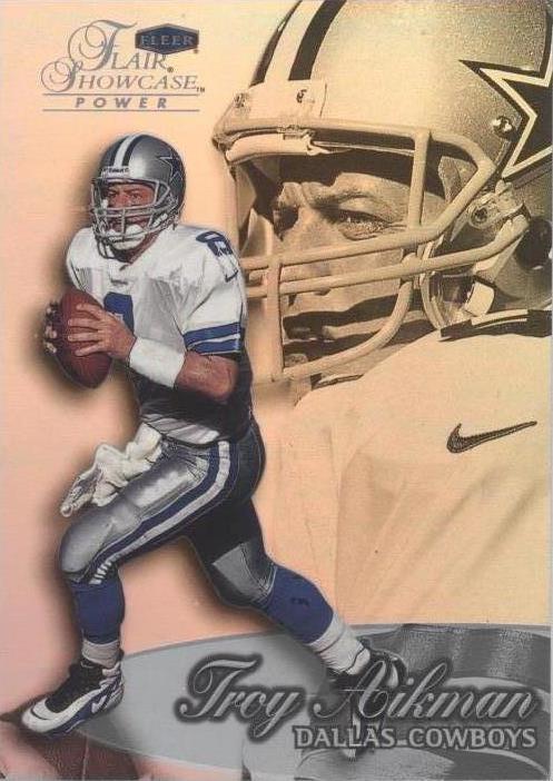 1999 Flair Showcase Troy Aikman #1