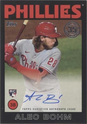 2021 Topps Gold Label Framed Alec Bohm Rookie Auto FA-AB