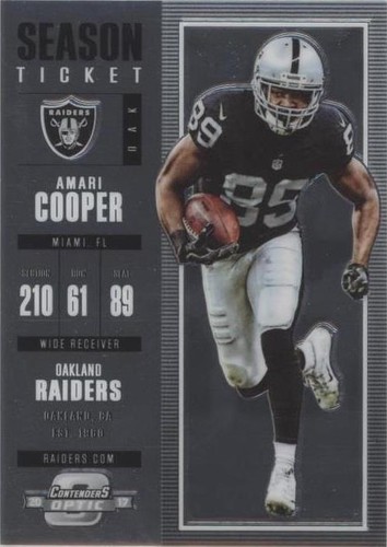 2017 Panini Contenders Optic Amari Cooper #67
