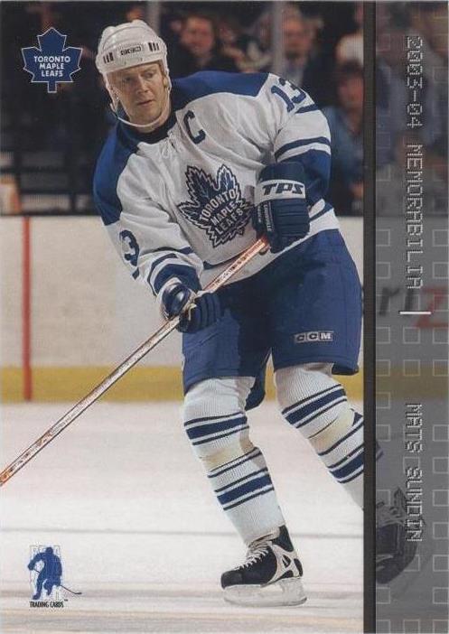 2003-04 In the Game Be A Player Memorabilia - Mats Sundin #53