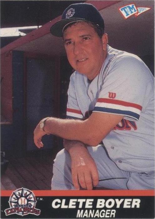Asociación de Béisbol Profesional Senior 1989-90 T&M - Clete Boyer #12