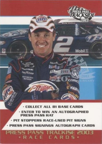 2003 Press Pass Trackside - Rusty Wallace #P81