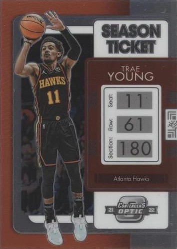 Trae Young Contenders Optic RC 鑑定済み 2018 Panini Contenders Optic Trae Young RC Rookie Card