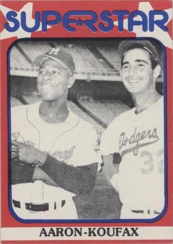 1982 TCMA Superstars Second Series - Hank Aaron Sandy Koufax #88