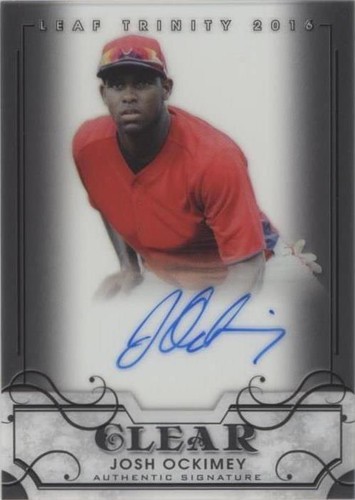 2016 Leaf Trinity - Josh Ockimey #CA-JO1