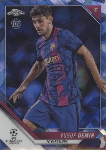 2021-22 Topps Chrome UCL Sapphire Edition Yusuf Demir #62