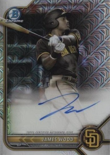 2022 Bowman - James Wood #BMA-JW