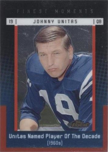 2006 Topps Finest Johnny Unitas #JU2