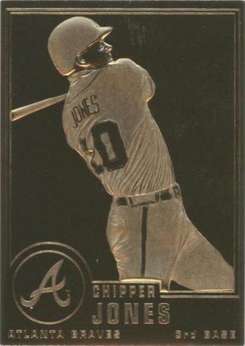 1995-10 Danbury Mint 22K Gold - Chipper Jones #138