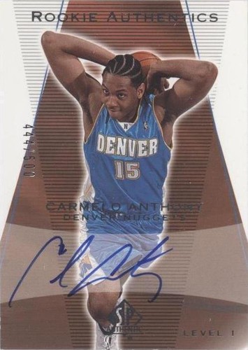 NBAカード　Carmelo Anthony auto /5 2003 SP AUTHENTIC BGS 9.5 GEM MINT AUTO 10 CARMELO ANTHONY