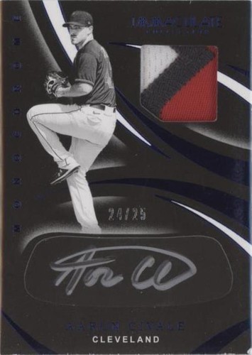 2020 Panini Immaculate Collection - Aaron Civale #MC-AC