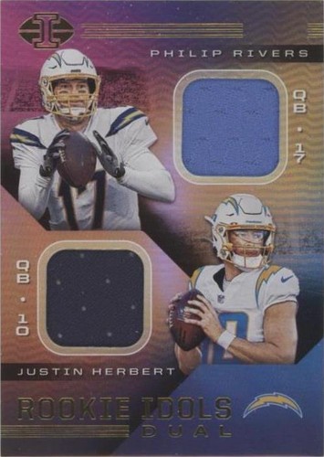 2020 Panini Illusions Justin Herbert Philip Rivers #RI-4