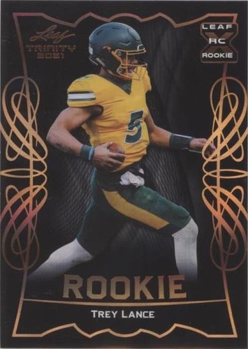 2021 Leaf Trinity Box Black Trey Lance #RB-08