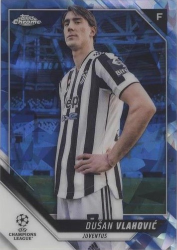 2022-23 Topps Chrome Sapphire UCL Juventus Dusan Vlahovic