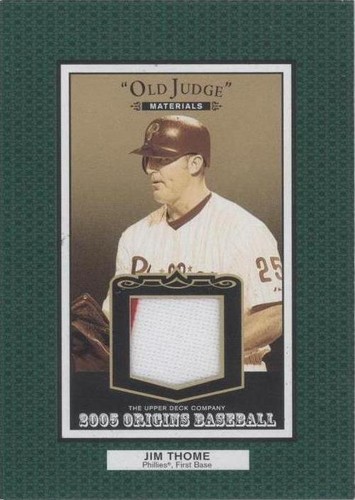 2005 Upper Deck Origins - Jim Thome #OJ-JT