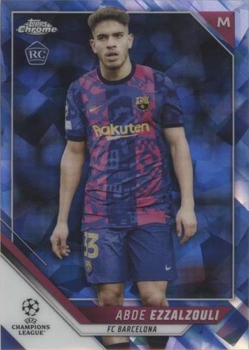 2021-22 Topps Chrome UCL Sapphire Edition Abde Ezzalzouli #165