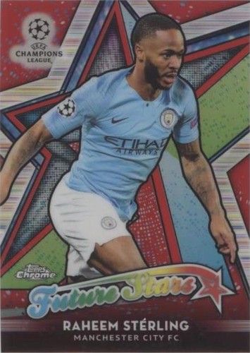 2018-19 Topps Chrome UCL Raheem Sterling #FS-RS