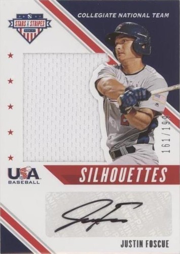2020 Panini USA Baseball Stars & Stripes - Justin Foscue #USJ-JF