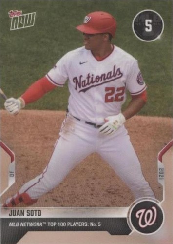 2021 Topps Now MLB Network Top 100 Players - Juan Soto #T-5
