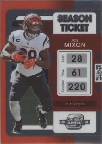 2021 Panini Contenders Optic Joe Mixon #40