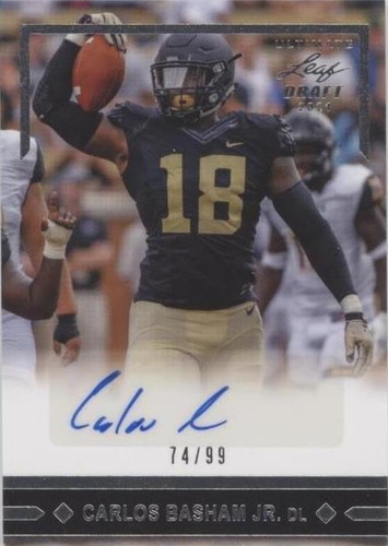 2021 Leaf Ultimate Draft Carlos Basham Jr. #GLR-CBJ