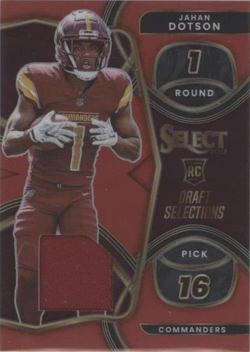 2022 Panini Select Jahan Dotson #DS-10