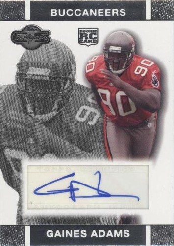 2007 Topps Co-Signers Gaines Adams #RA-GA