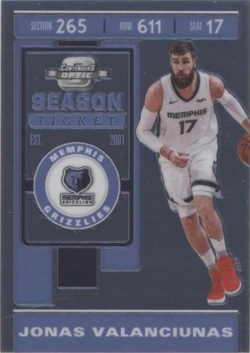 2019-20 Panini Contenders Optic - Jonas Valanciunas #96
