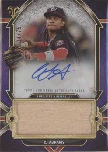 2024 Topps Triple Threads - C.J. Abrams #AJR-CJA