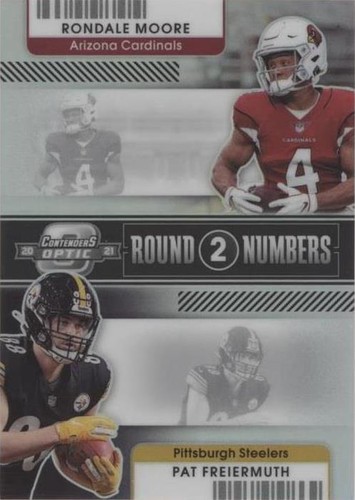 2021 Panini Contenders Optic Pat Freiermuth Rondale Moore #RN-RMO
