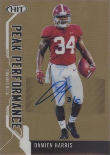 2019 Sage Hit Premier Draft Damien Harris #PKA-DH1