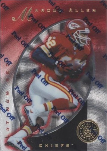 1997 Pinnacle Totally Certified Marcus Allen #38