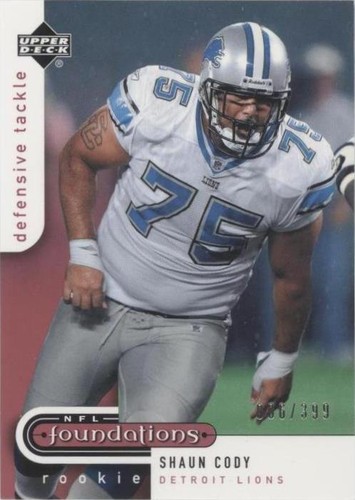 2005 Upper Deck NFL Foundations Shaun Cody #128