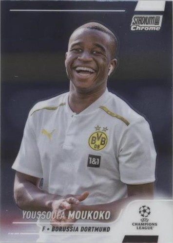 2021-22 Topps Stadium Club Chrome UCL Youssoufa Moukoko #64