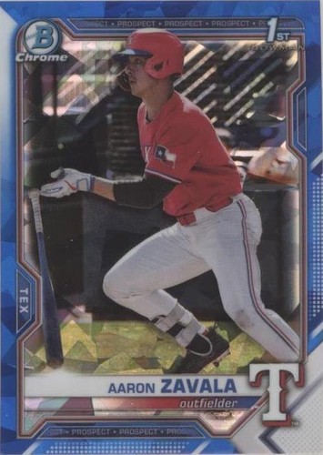 2021 Bowman Chrome Draft Sapphire Edition - Aaron Zavala #BDC-101