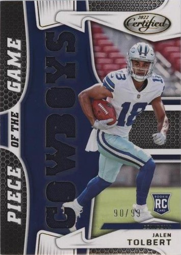 2022 Panini Certified Jalen Tolbert #PG-JT