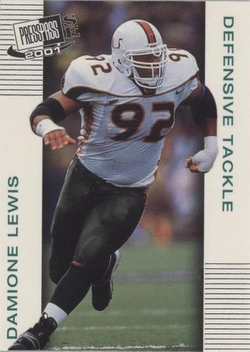 2001 Press Pass SE Damione Lewis #41