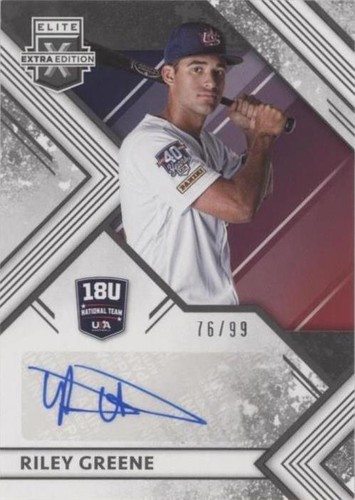 2018 Panini Elite Extra Edition - Riley Greene #18U-RG