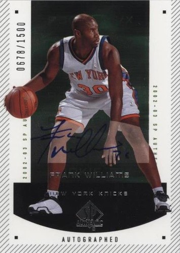 2002-03 SP Authentic - Frank Williams #165