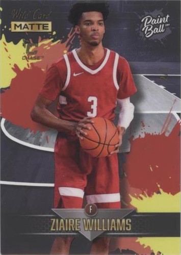 2022-23 Wild Card Matte Draft - Ziaire Williams #PB-24