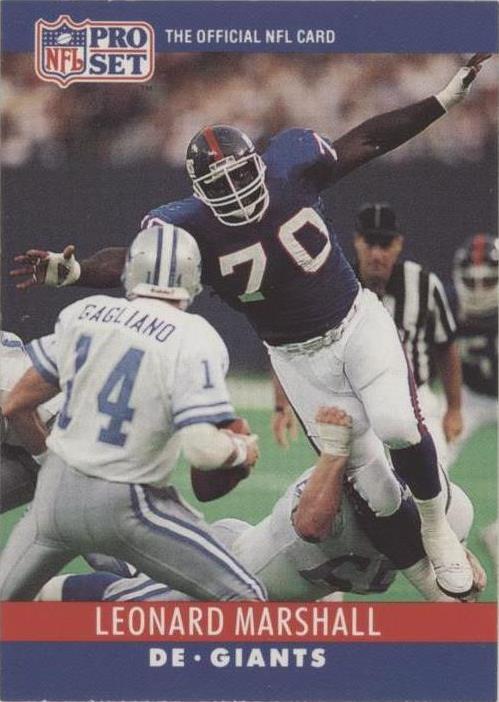 1990 Pro Set Leonard Marshall #227