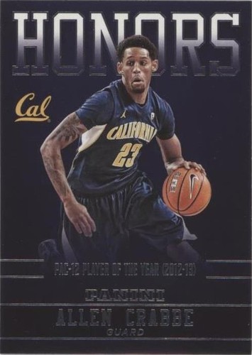 2015 Panini Cal Bears - Allen Crabbe #AC-CAL