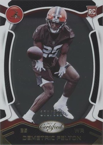2021 Panini Certified Demetric Felton #187