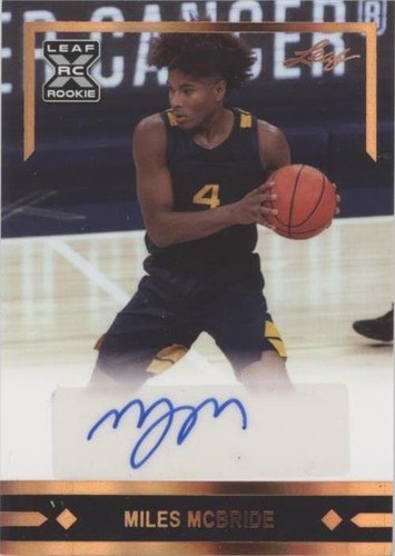 2021-22 Leaf Memories - Miles McBride #GLR-MMB