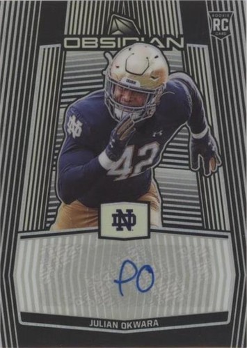 2020 Panini Obsidian Draft Picks Julian Okwara #15