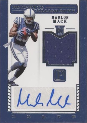 2017 Panini Pantheon Marlon Mack #120